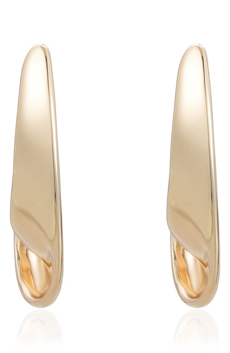 Ettika Whirl Hoop Earrings, Alternate, color, Gold