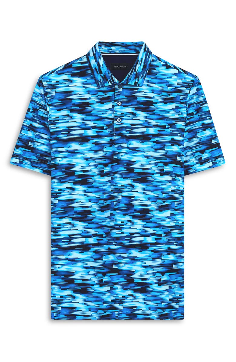 Bugatchi Hendrix Digital Abstract Print Cotton Polo, Alternate, color, 