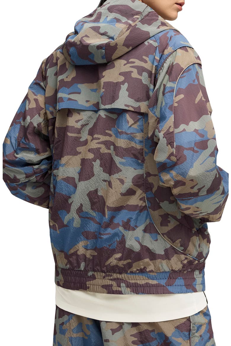 CLRT Camo Hooded Zip Jacket, Alternate, color, RAISIN