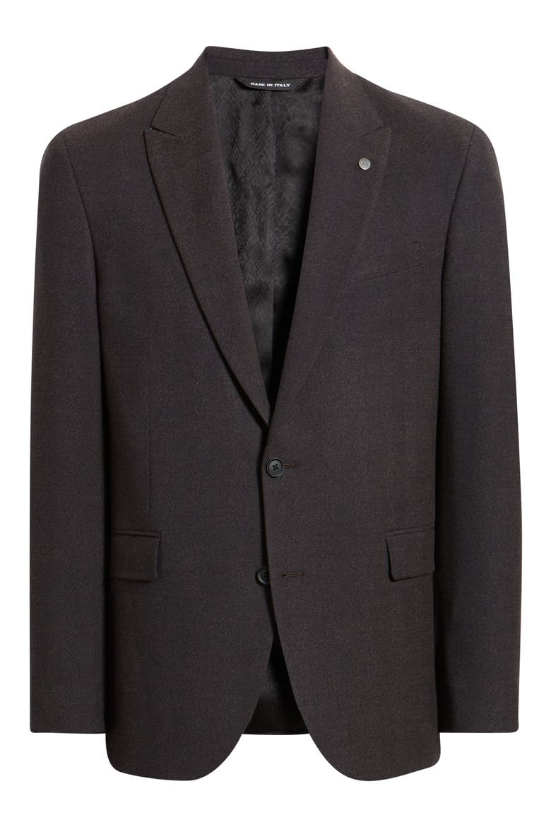 Rawdon Herringbone Sport Coat, Alternate, color, BURGUNDY
