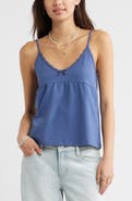 BP. Lace Trim Stretch Cotton Camisole
