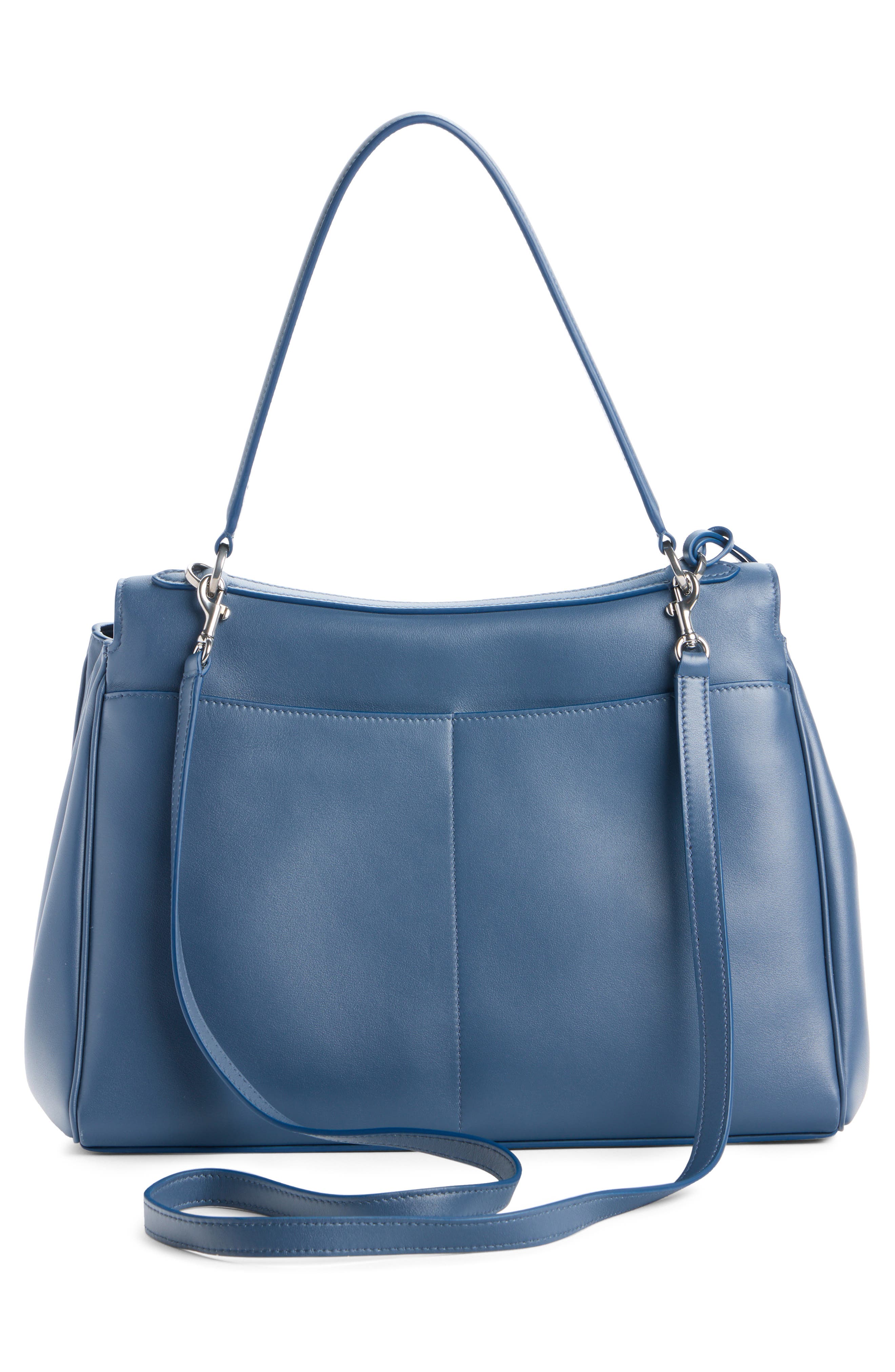 Medium Rodeo Leather Handbag, Alternate, color, 4243 FADED DARK BLUE