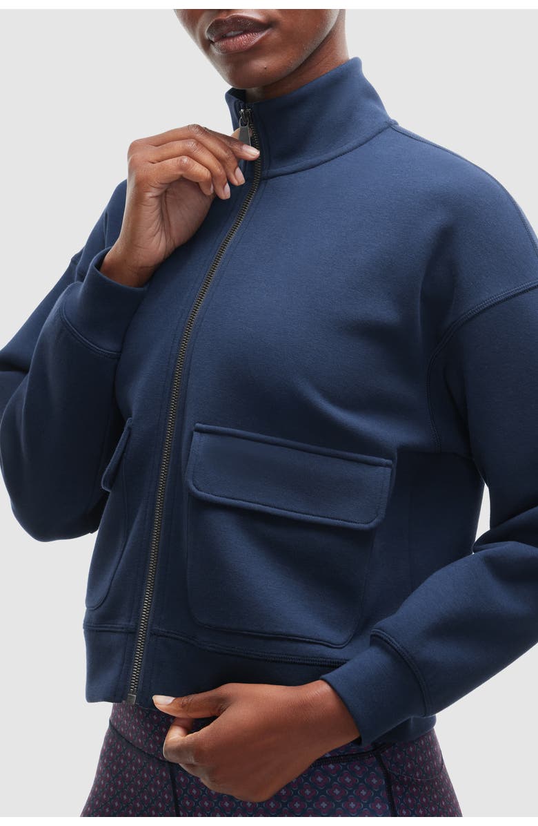 Peloton Tech Double Knit Full Zip, Alternate, color, Deep Navy
