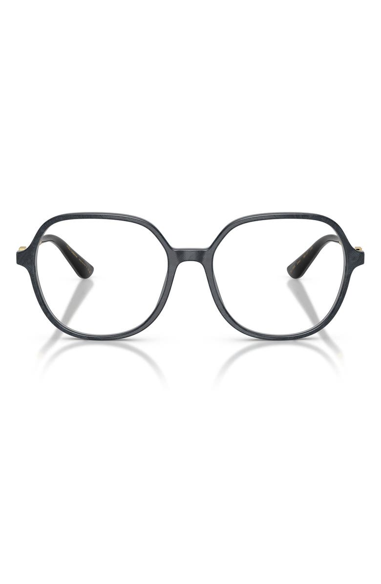 Dolce&Gabbana 54mm Butterfly Optical Glasses, Main, color, Lace Gray / Demo Lens