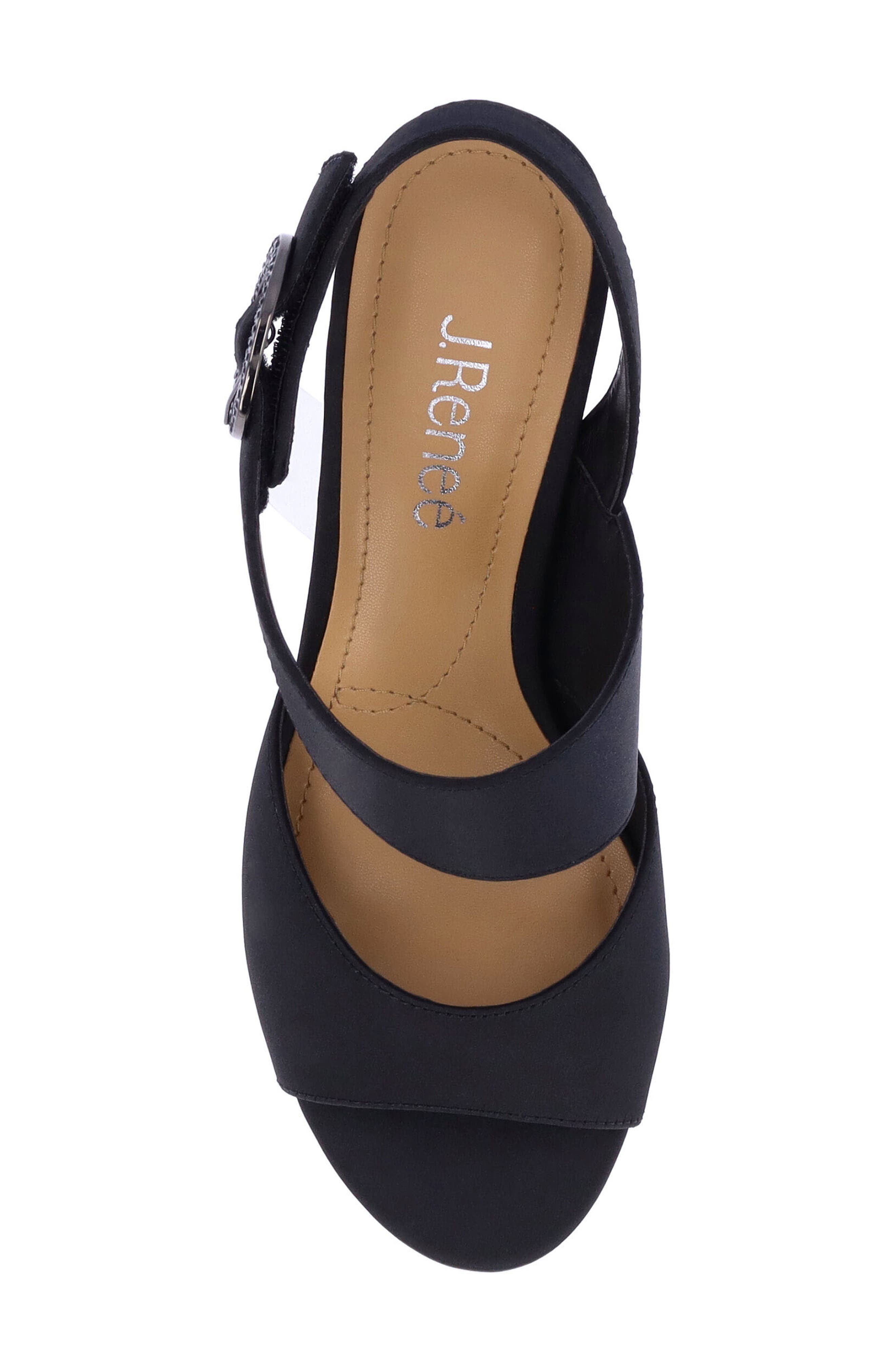 J. Reneé Safira Sandal, Alternate, color, Black