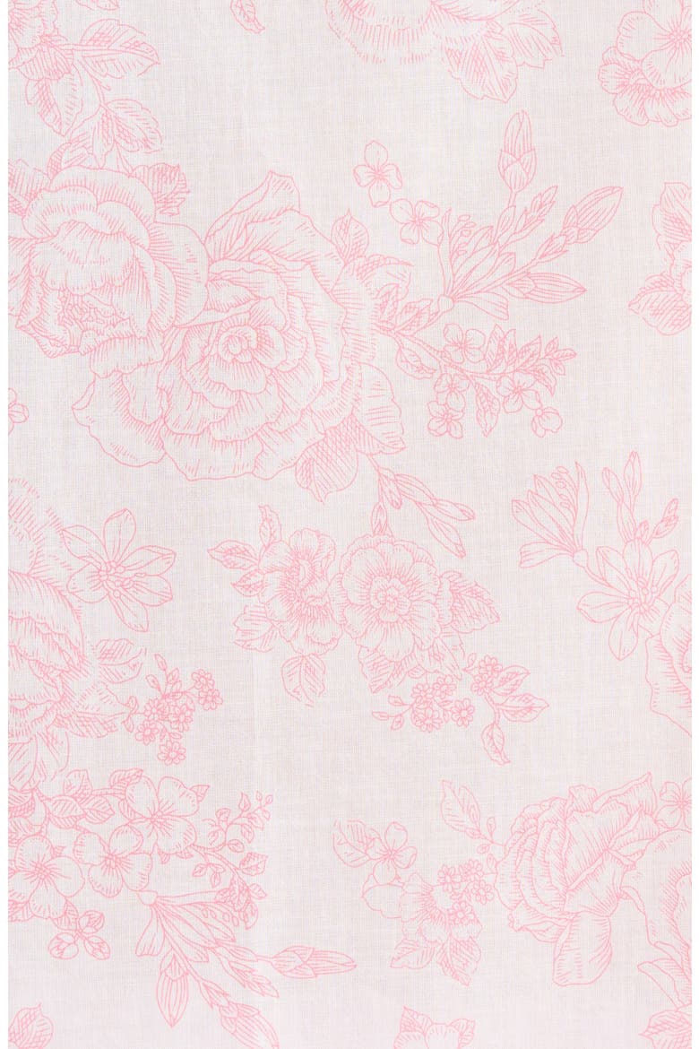 Nostalgia Floral Cotton Voile Crop Pajamas, Alternate, color, DESERT ROSE