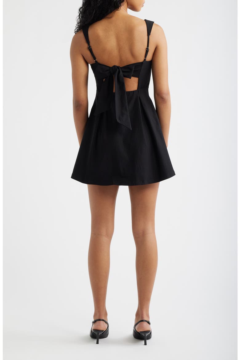 Xanthus Fit & Flare Minidress, Alternate, color, BLACK
