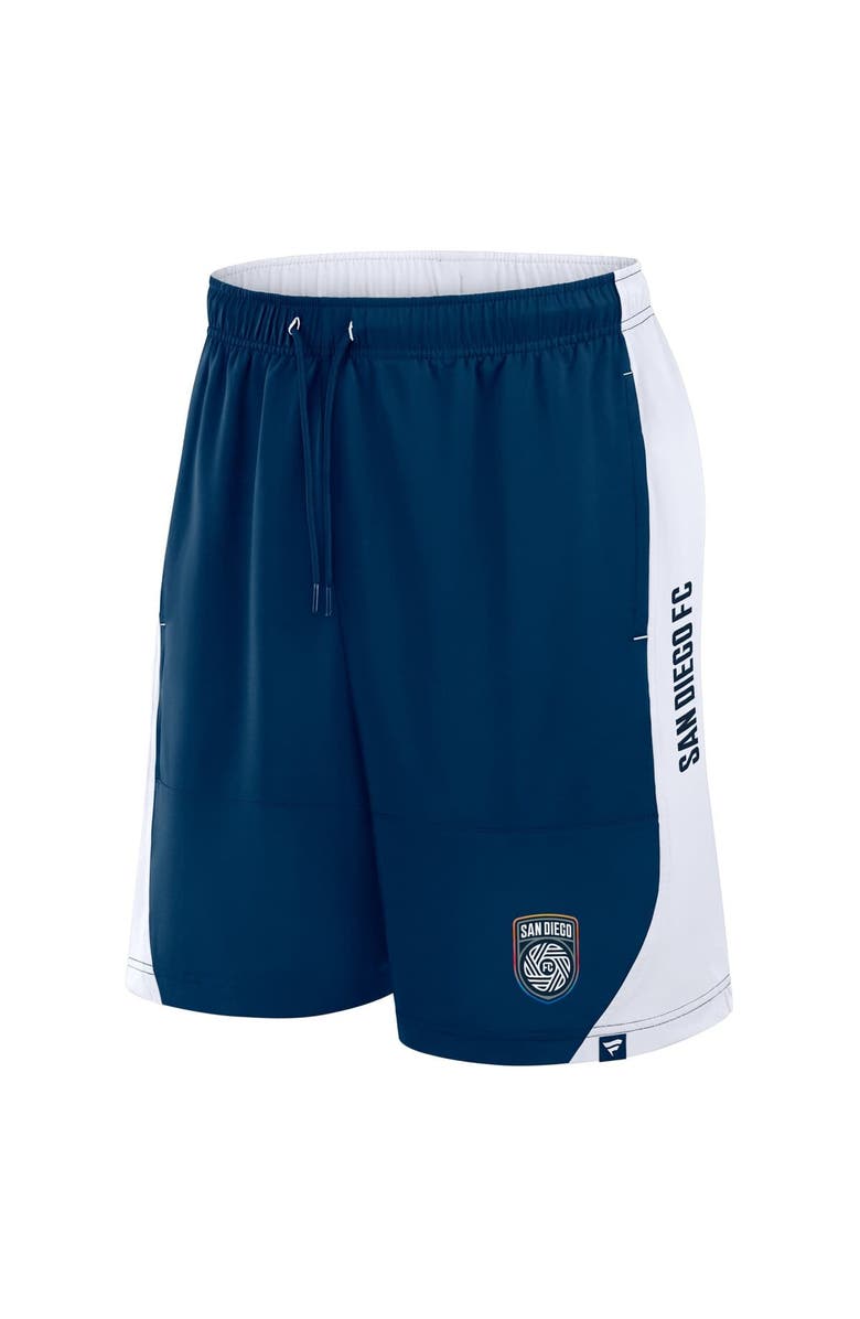 FANATICS Men's Fanatics Navy San Diego FC Throw-In Shorts, Alternate, color, Navy