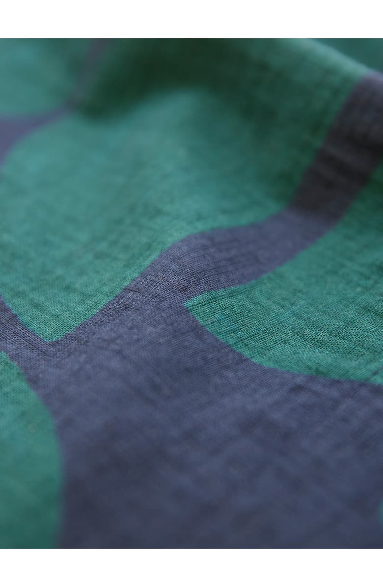 Celtic & Co. Pleat Detail Shirt Dress, Alternate, color, Geo Shapes