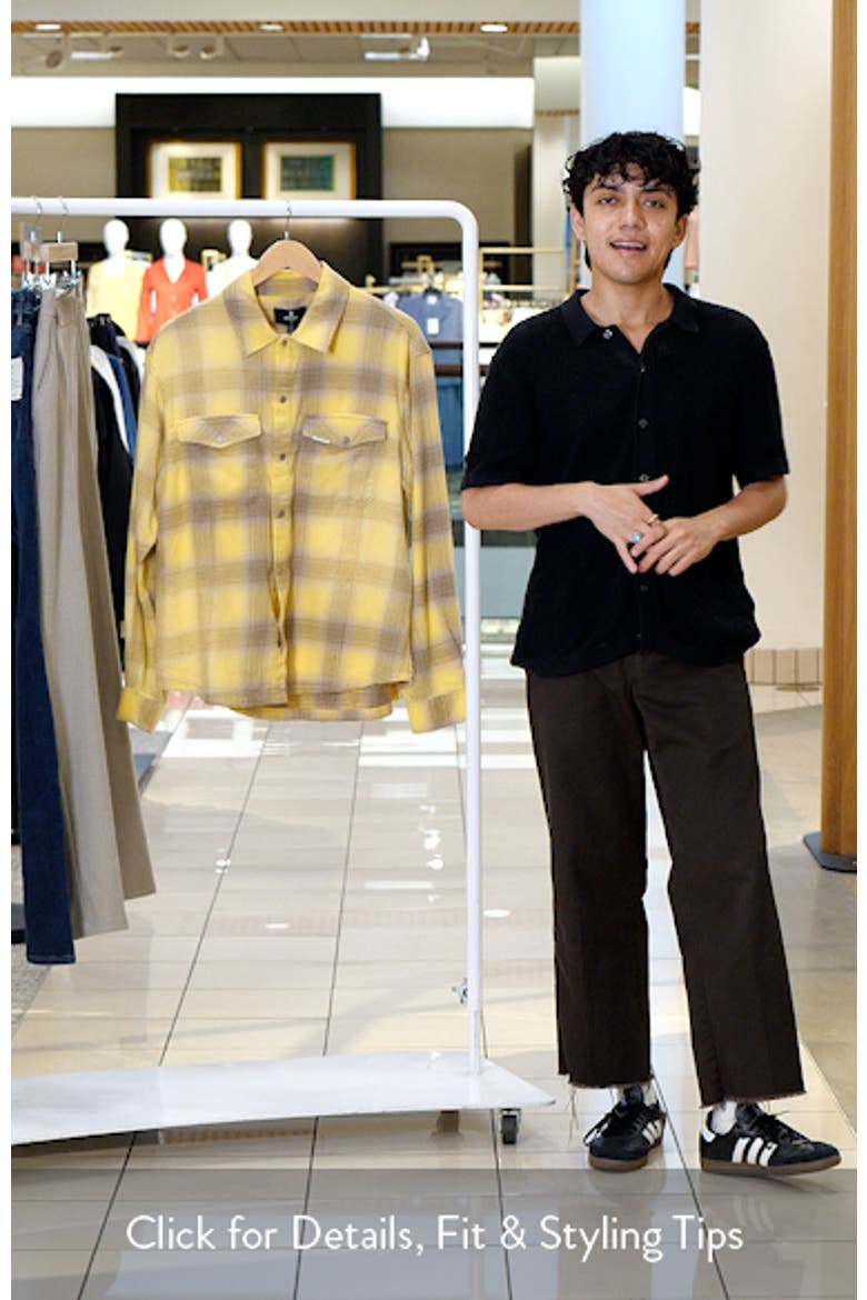 Plaid Cotton Flannel Snap Front Shirt video