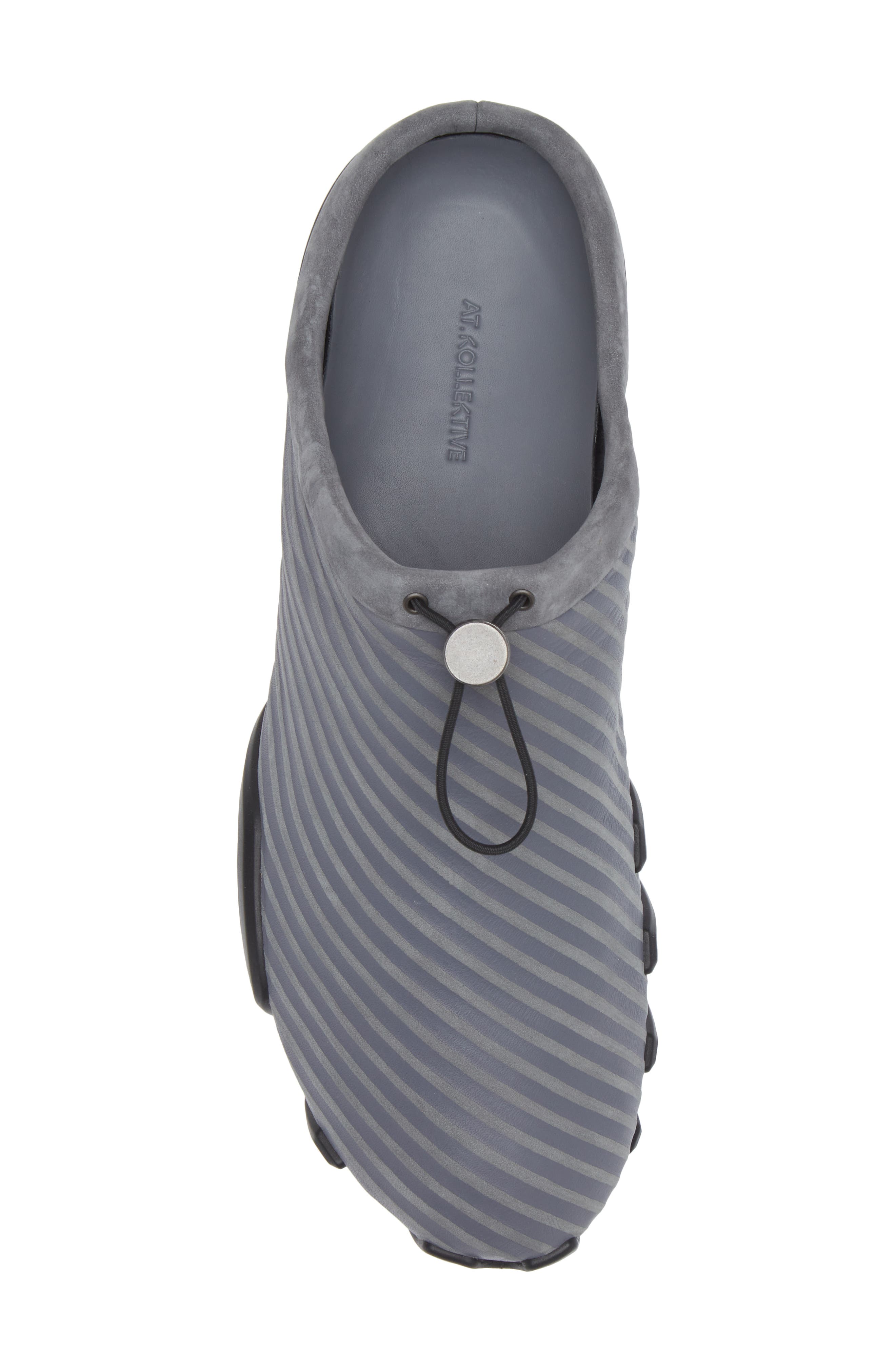 at.kollektive x Kiko Kostadinov Saida Stripe Mule, Alternate, color, STEEL GRAY/ STEEL GRAY 91303