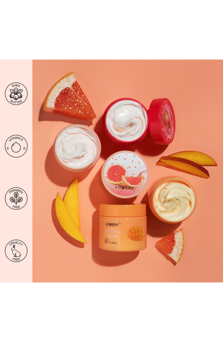 Lovery Whipped Body Butter, Alternate, color, Mango/Grapefruit/Strawberry