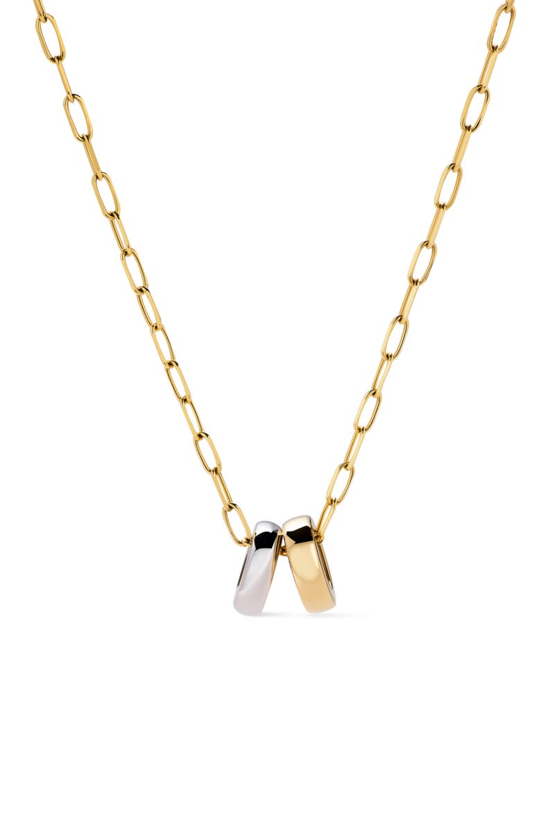 Ana Luisa Gold Pendant Necklace - Two Tone Eclipse Necklace, Main, color, Gold