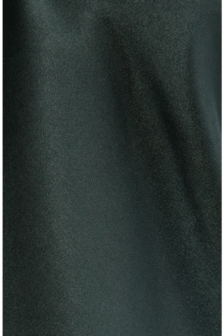 Satin Robe, Alternate, color, FOREST GREEN