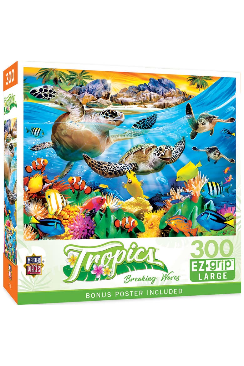 Breaking Waves 300 Piece Jigsaw Puzzle, Main, color, Multicolor