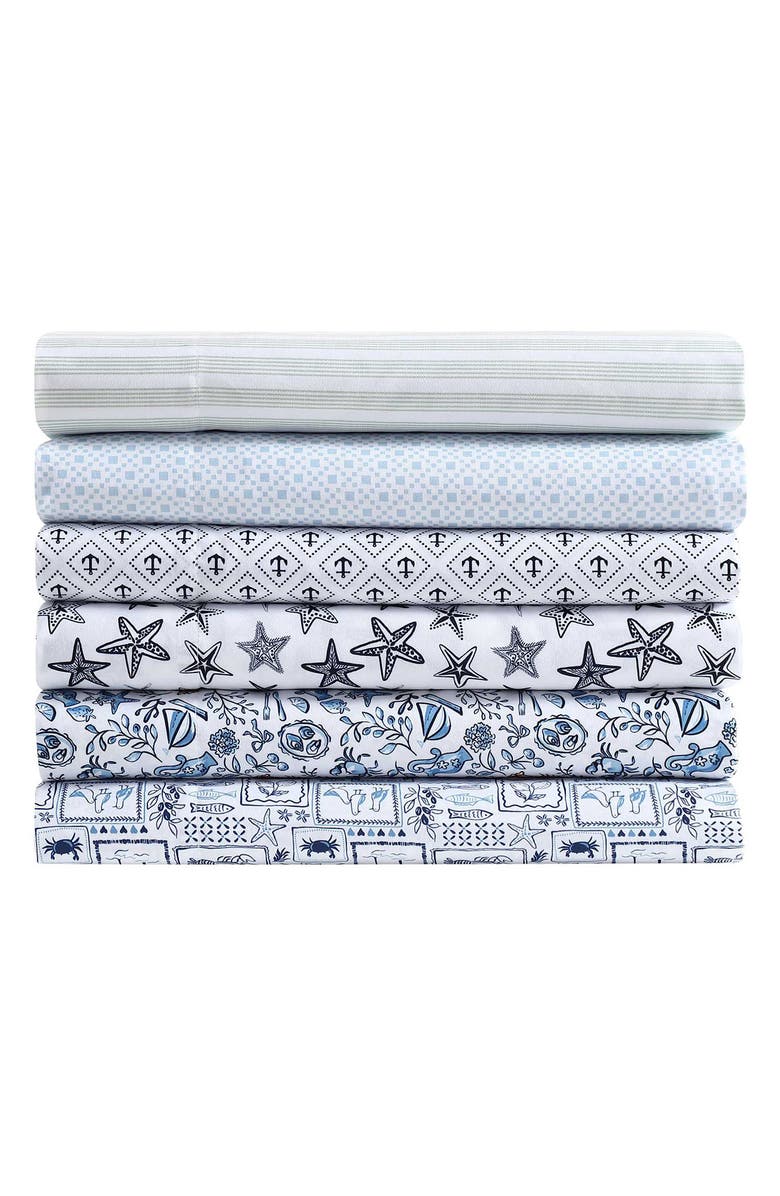 Nautica Saltwater Stars Cooling Microfiber Sheet Set, Alternate, color, 
