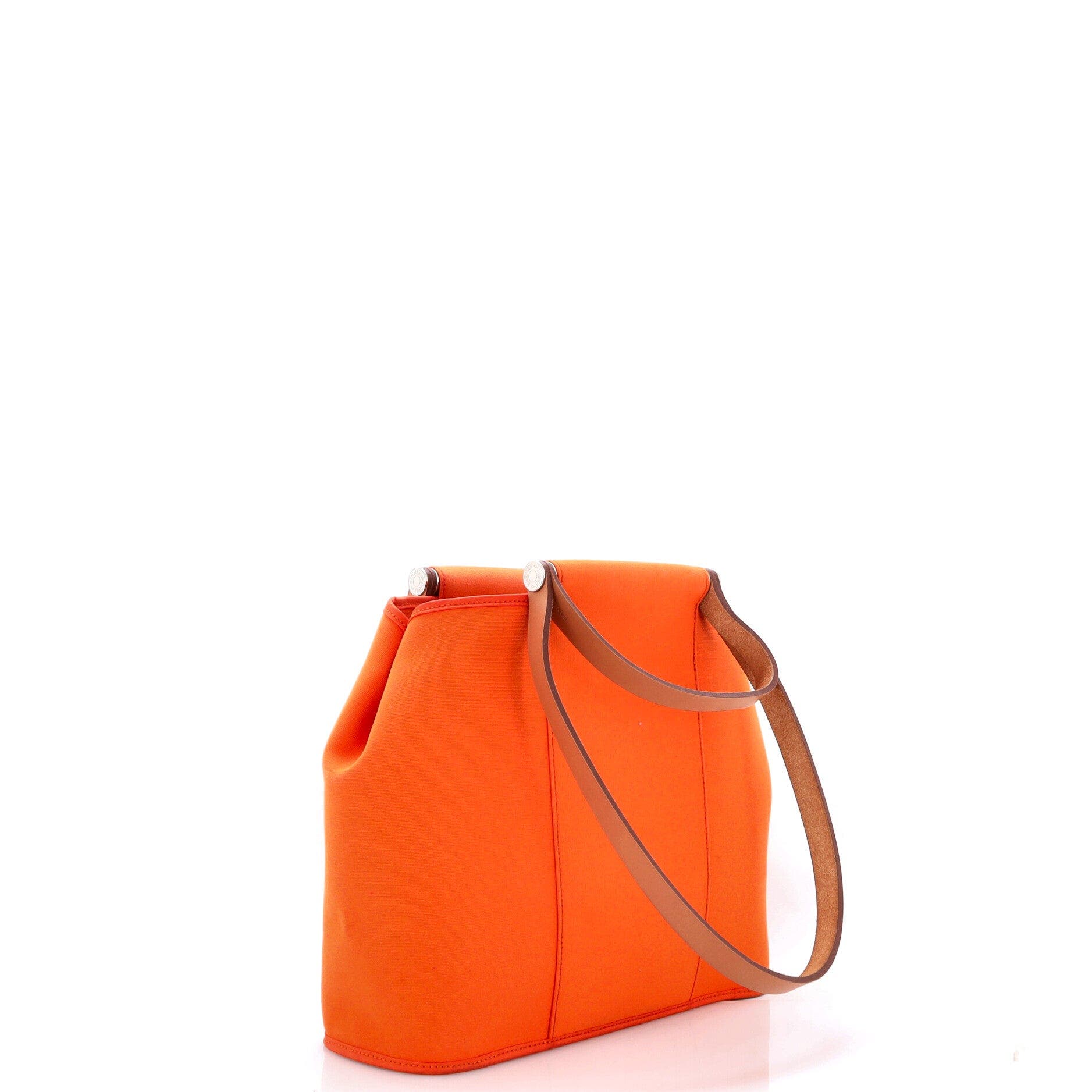 Cabag Handbag Toile and Leather 32, Alternate, color, Feu
