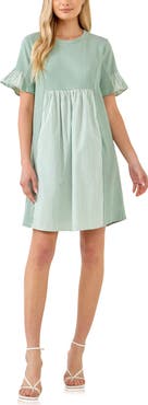 English Factory Stripe Knit Dress