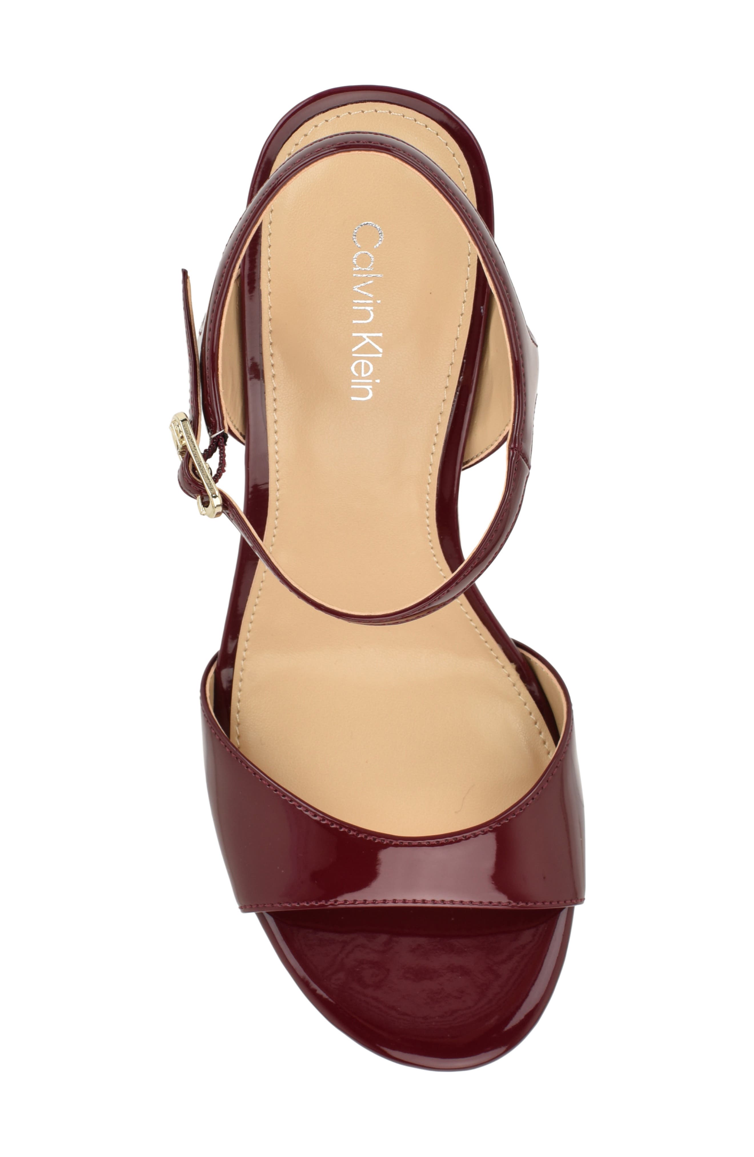 Barlett Ankle Strap Sandal, Alternate, color, DARK RED 601