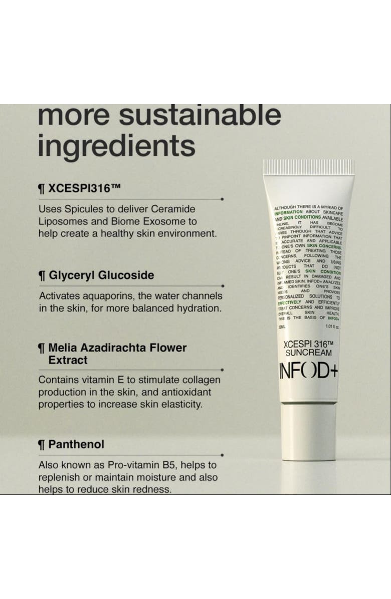 InfoDPlus SUN CREAM 30ml, Alternate, color, Light Green