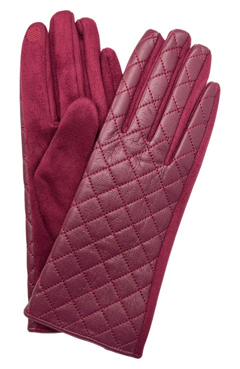 Faux Leather Gloves