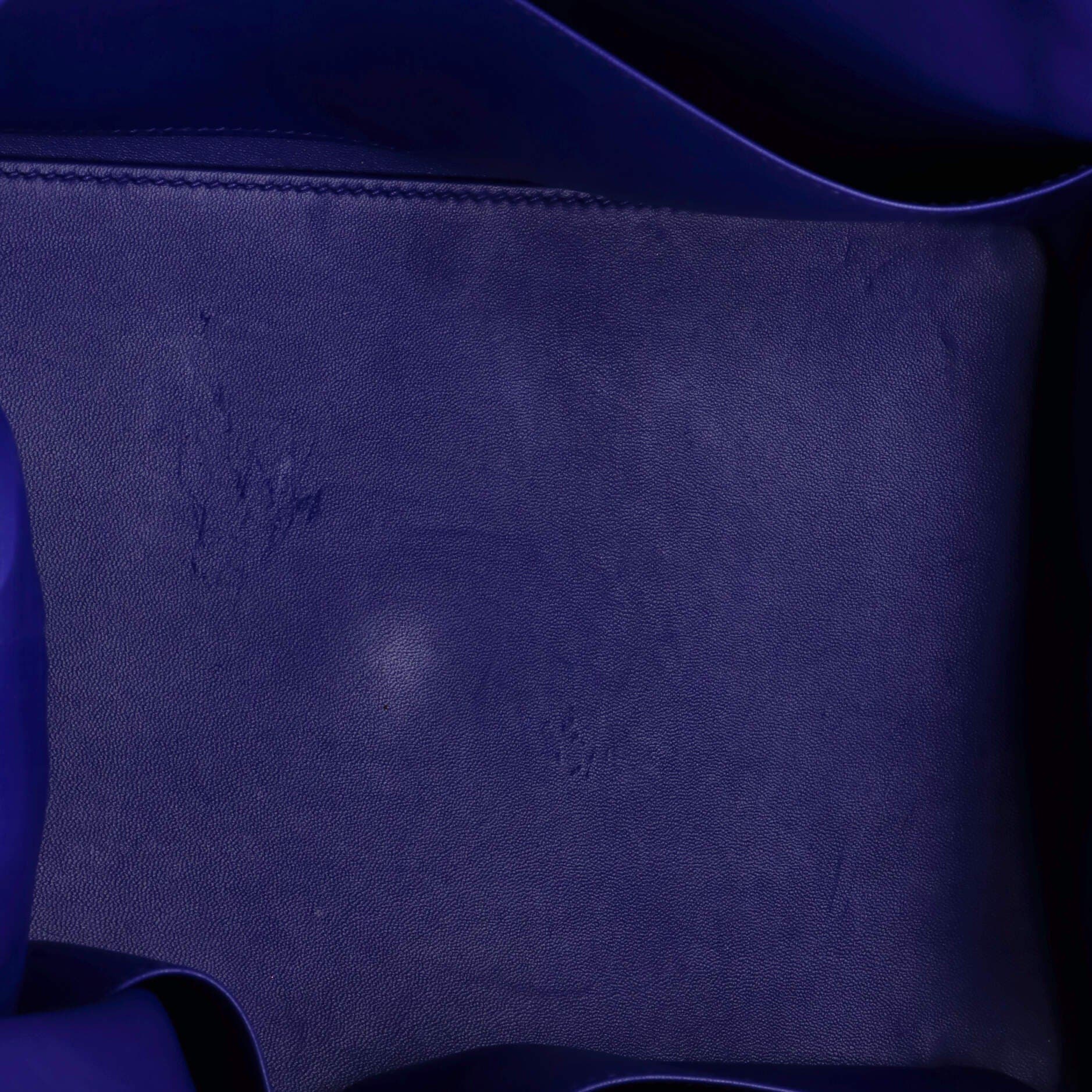 Pre-Owned Hermes Toolbox Bag Evercolor 26, Alternate, color, Bleu Electrique