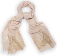 SAACHI Lace Embellished Scarf