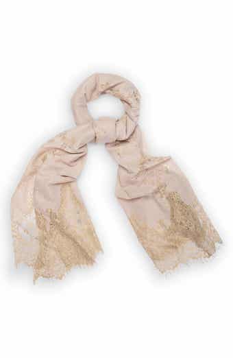 SAACHI Lace Embellished Scarf
