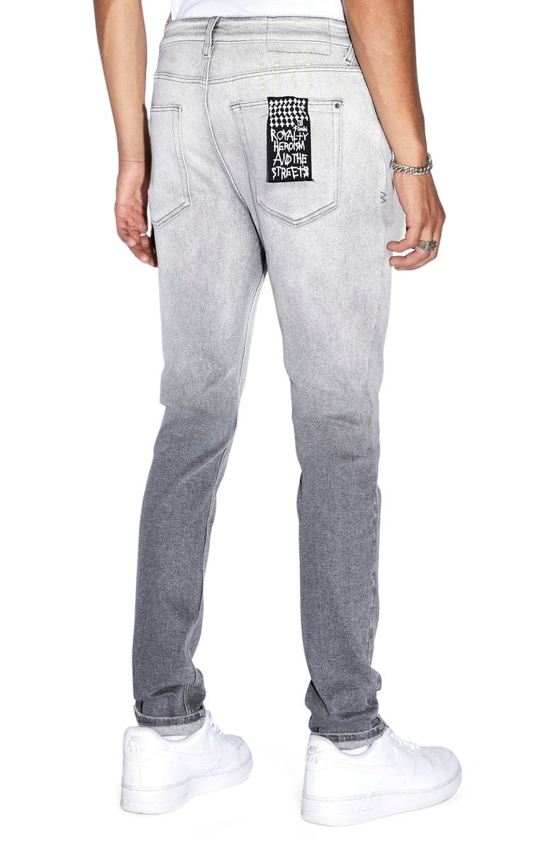 Ksubi Van Winkle Rinsed Ombré Skinny Jeans, Alternate, color, 