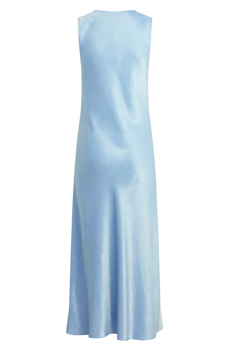 Favorite Daughter The Favorite Satin Column Dress, Alternate, color, Sea Blue