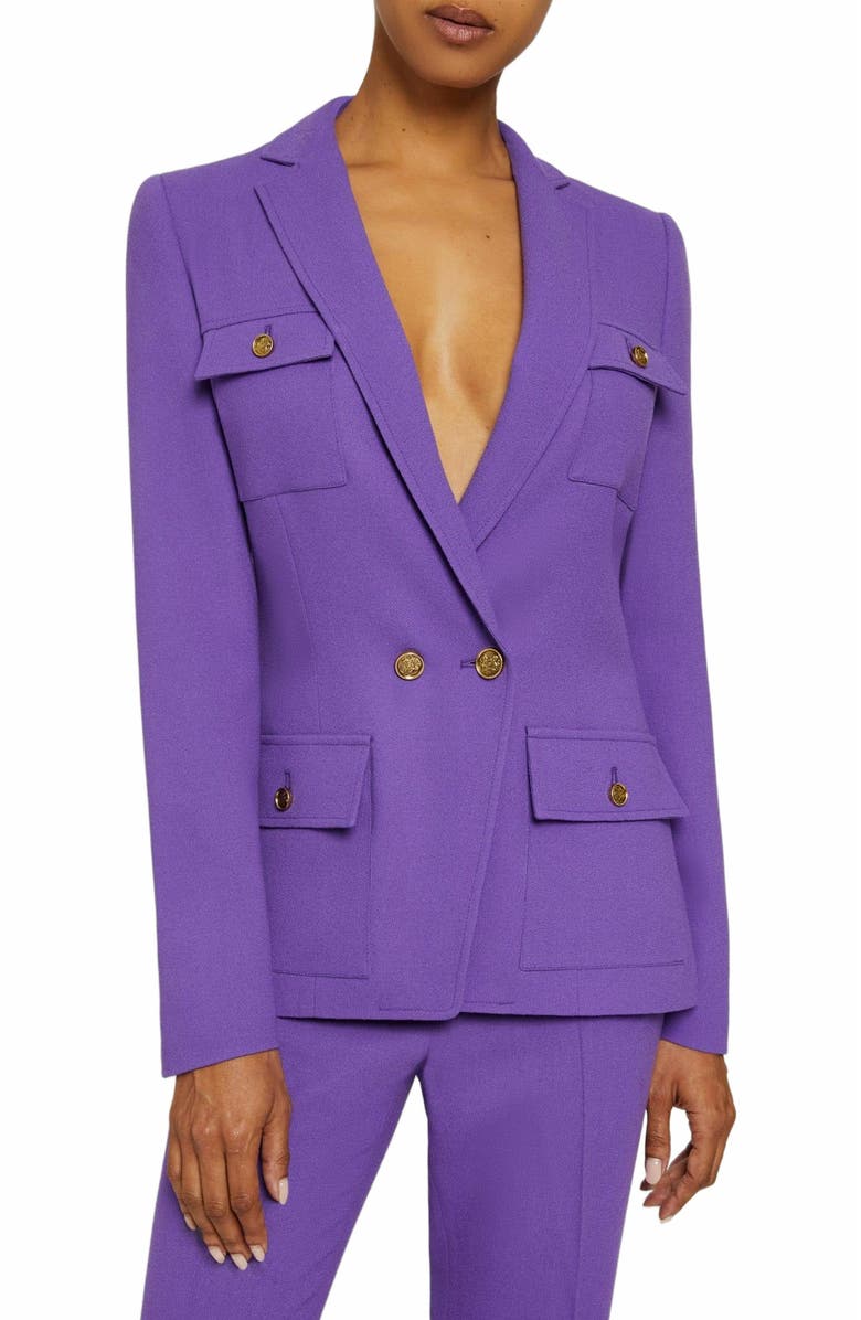 Santorelli VERISA Jacket in Luxury Wool Crepe, Main, color, 