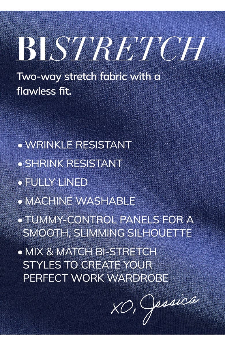 Jessica London Tummy Control Bi-Stretch Pencil Skirt, Alternate, color, Black