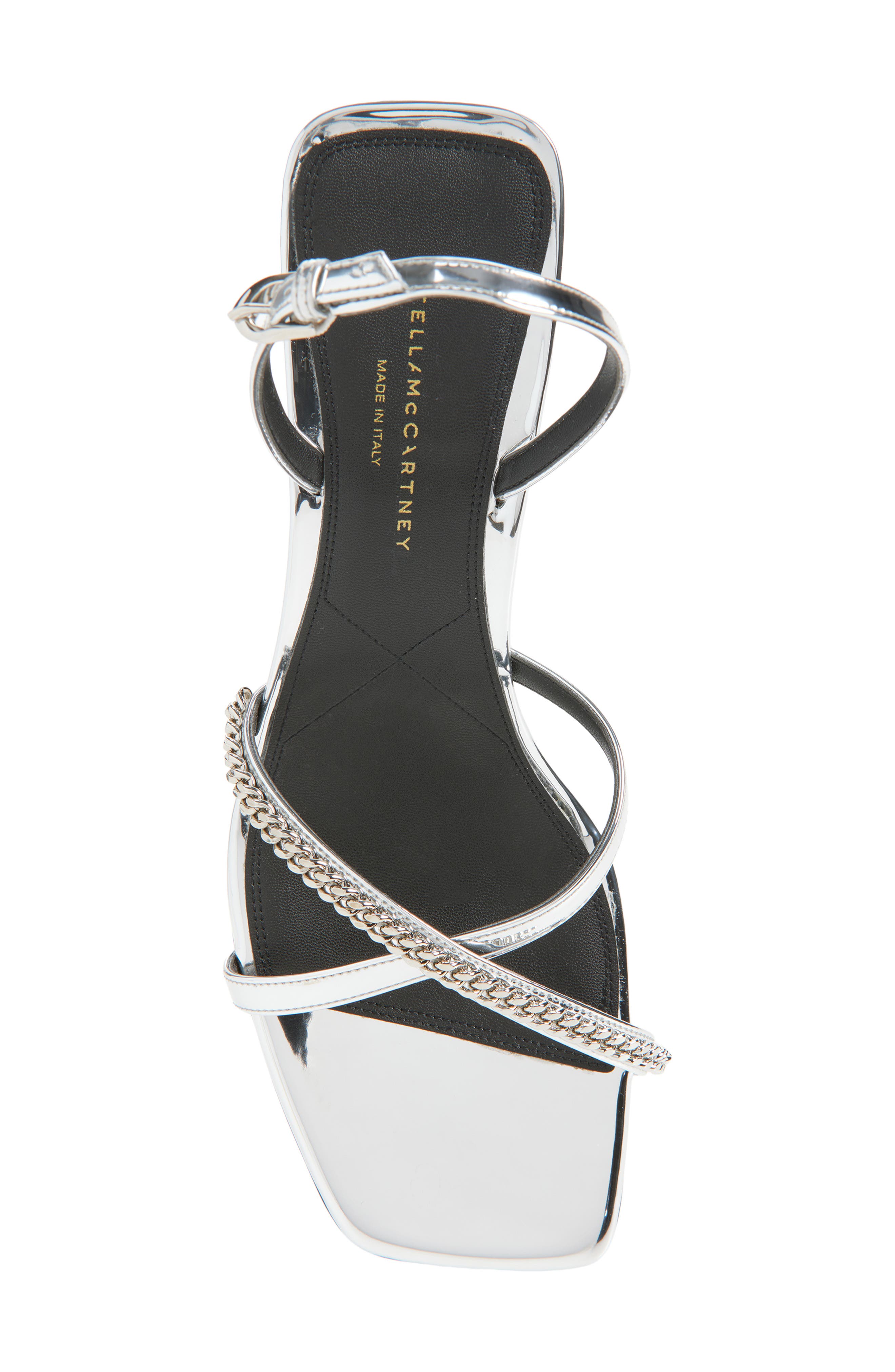Stella McCartney Elsa Slingback Sandal, Alternate, color, Silver