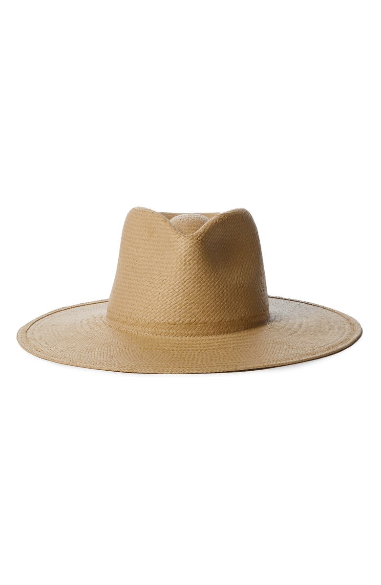 Janessa Leoné Francis Packable Straw Fedora, Alternate, color,
