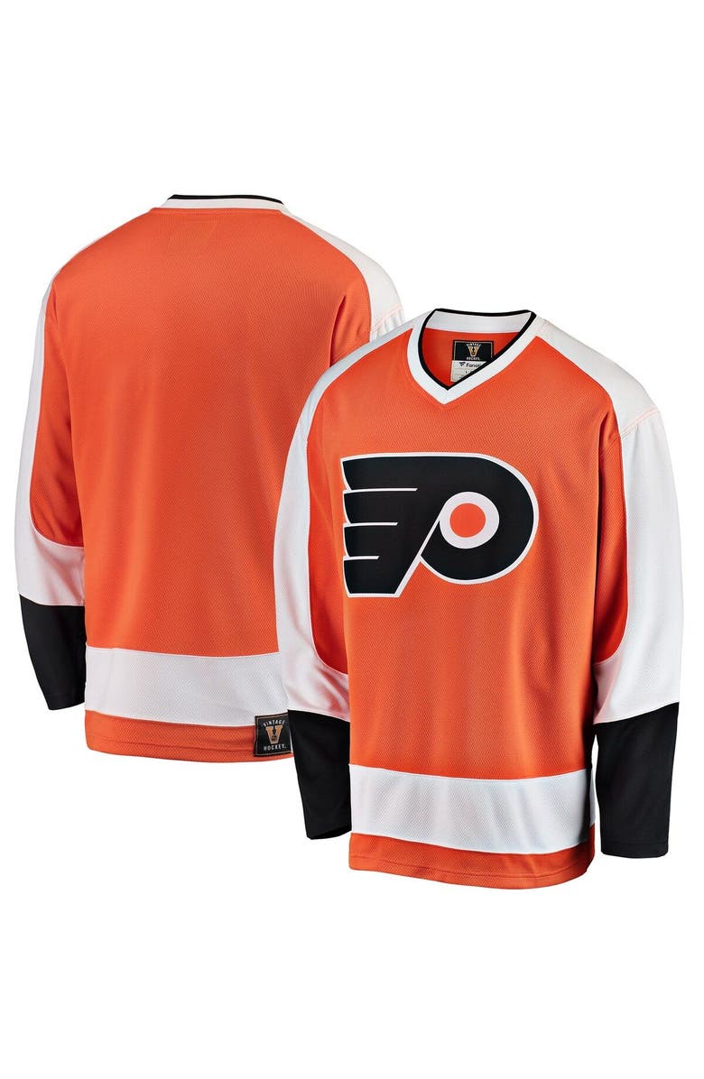FANATICS Men's Fanatics Branded Orange Philadelphia Flyers Premier Breakaway Heritage Blank Jersey, Main, color, Orange