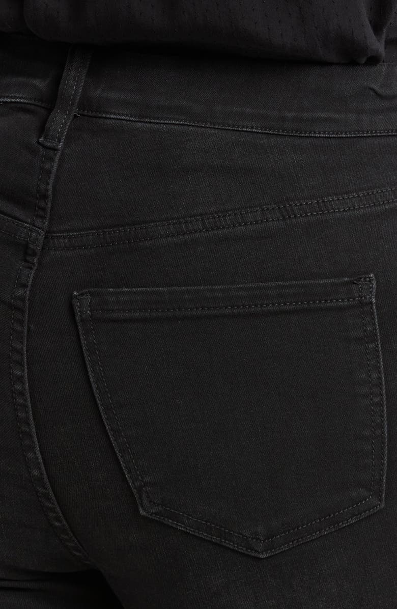 Liverpool Los Angeles Gia Glider Pull-On Twisted Raw Hem Crop Flare Jeans, Alternate, color, 