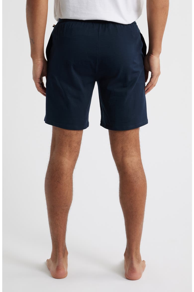 Unique Stretch Cotton Pajama Shorts, Alternate, color, DARK BLUE