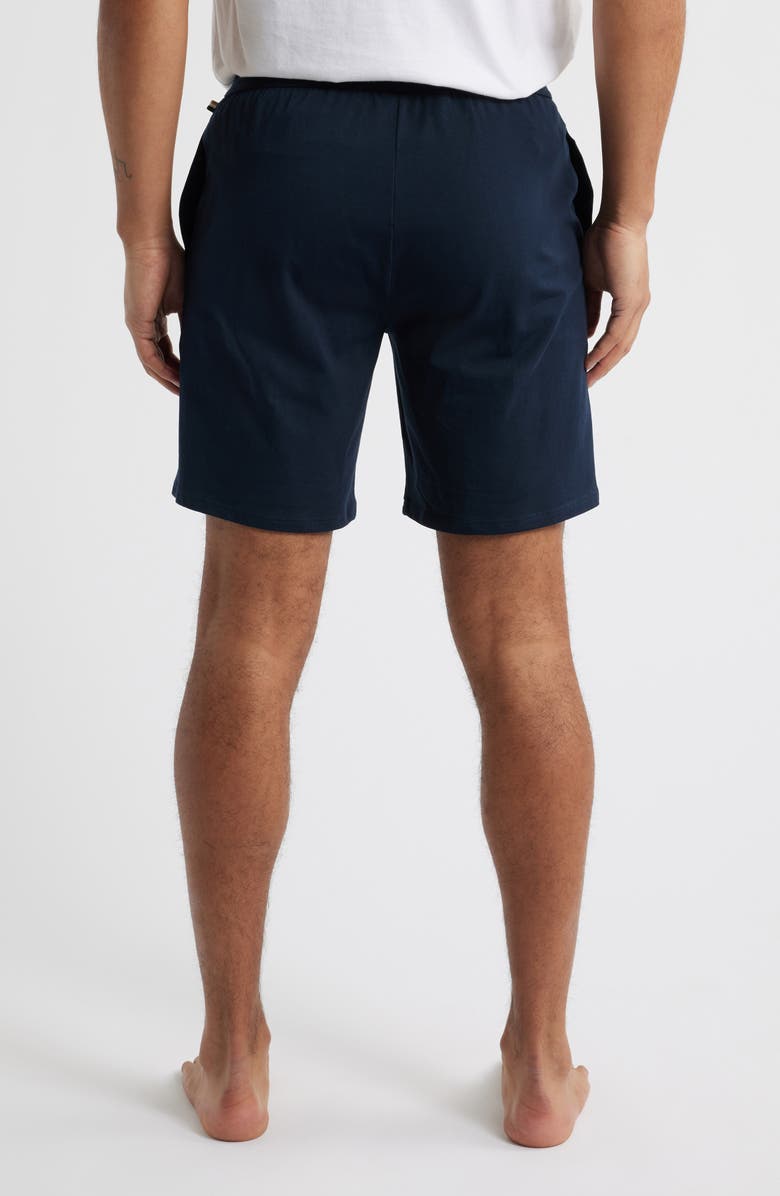 BOSS Unique Stretch Cotton Pajama Shorts, Alternate, color, Dark Blue