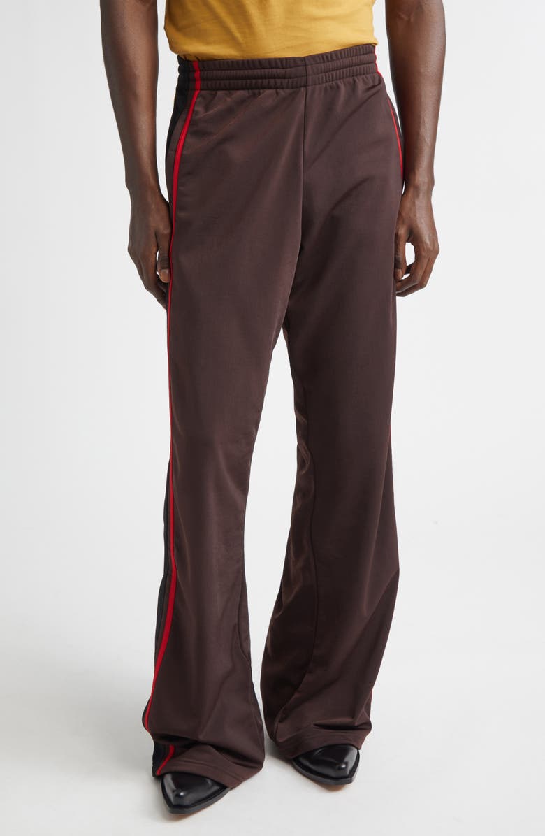Martine Rose Wide Leg Track Pants, Main, color, Brown