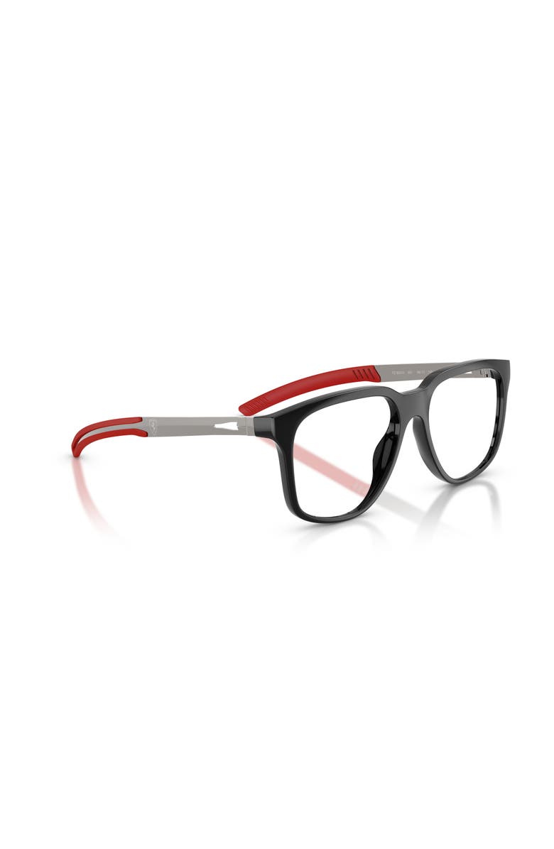 Scuderia Ferrari 56mm Rectangle optical glasses, Alternate, color, Black