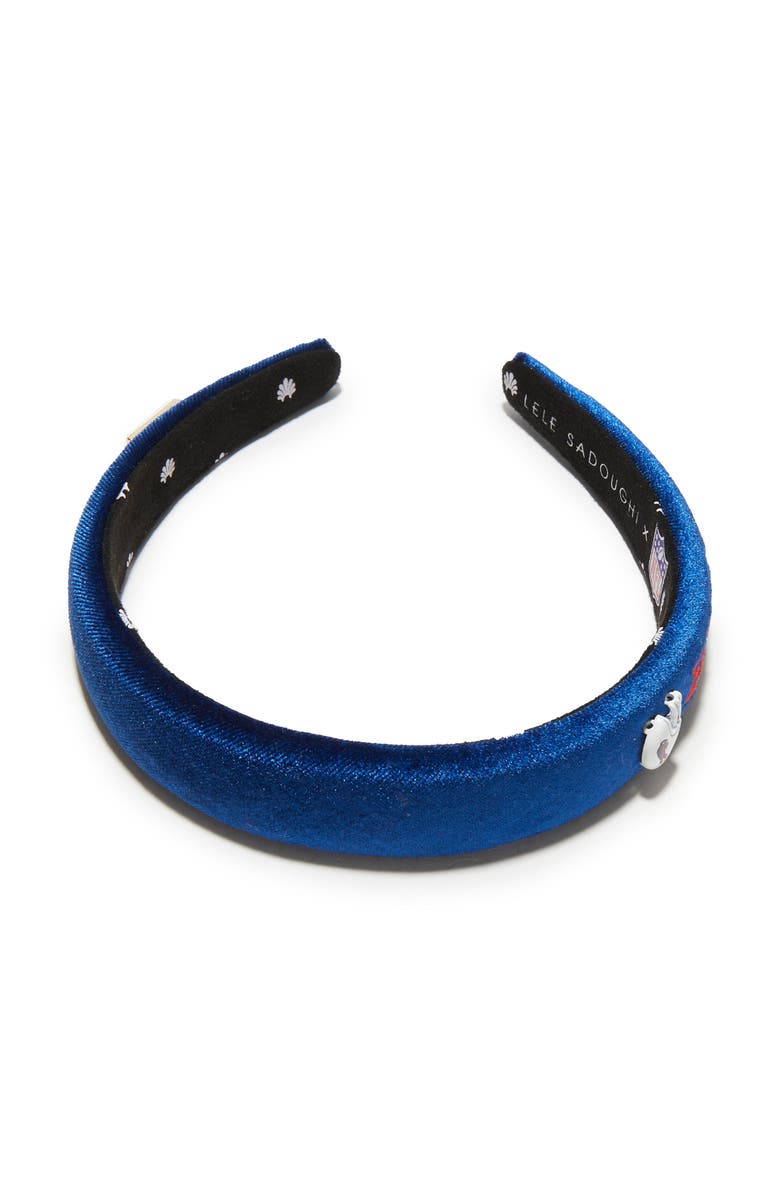 Lele Sadoughi Buffalo Bills Charlotte Headband, Alternate, color, Buffalo Blue 400