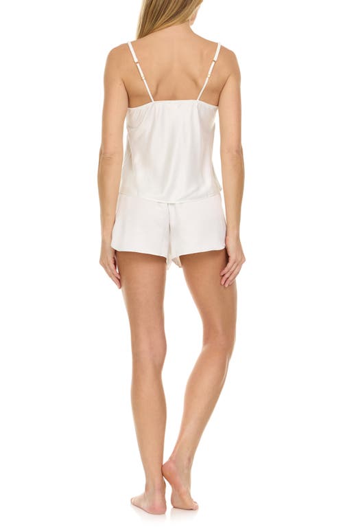 Flora Nikrooz Bowie Charmeuse Cami Short Set In Ivory
