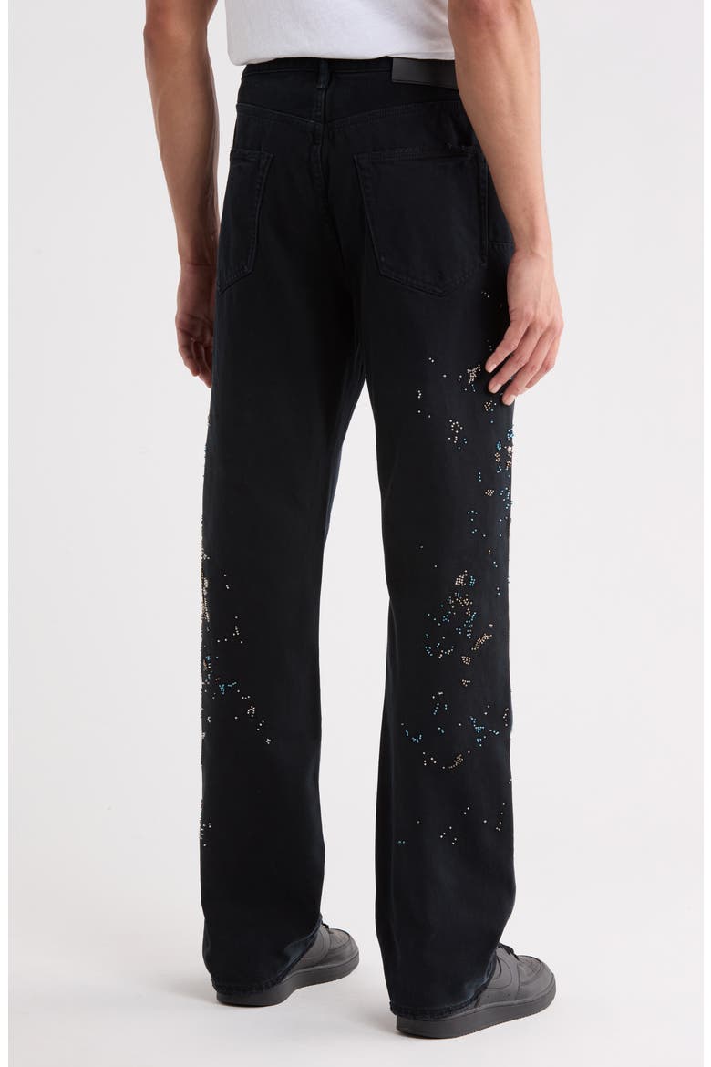 Beaded Splatter High Waist Slim Fit Jeans, Alternate, color, BEADED SPLATTER