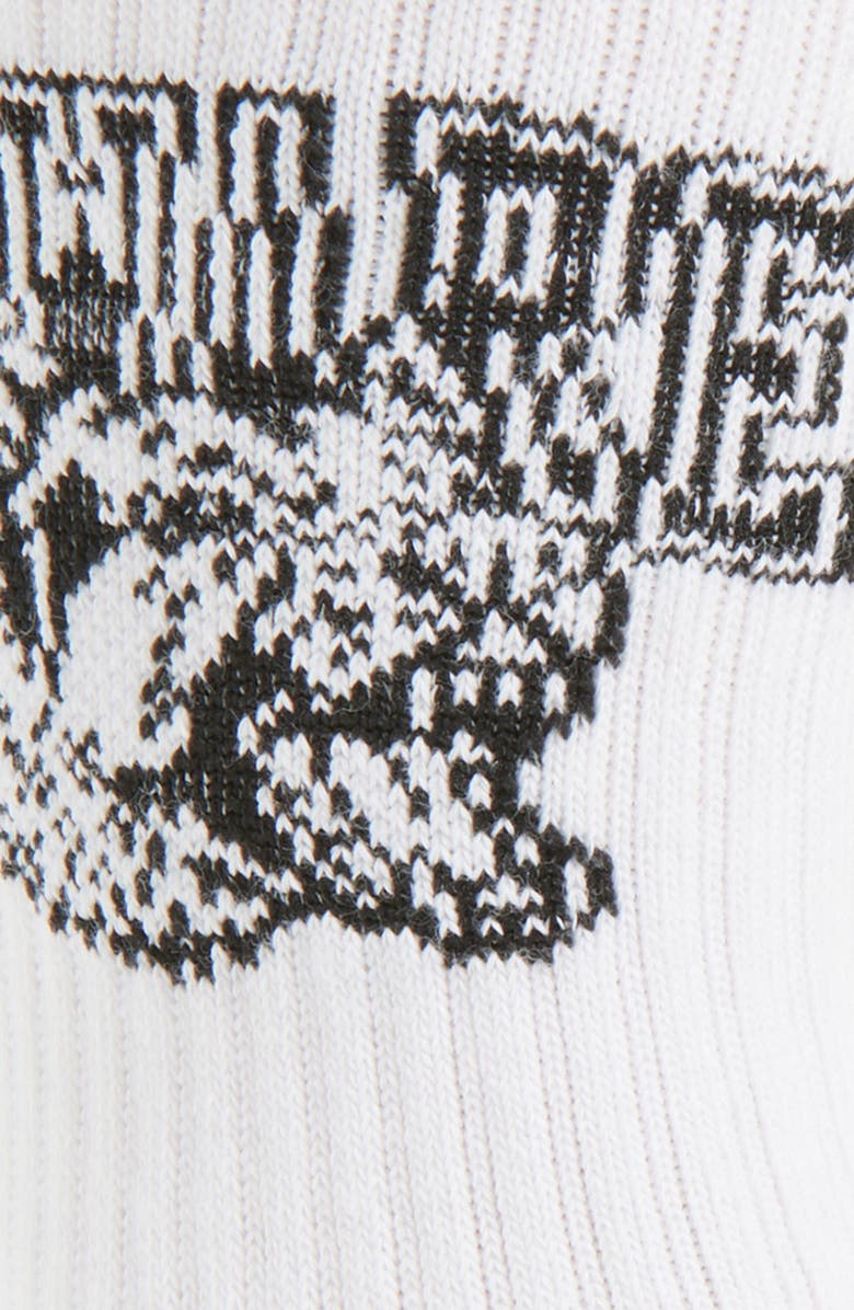 MARKET Beware Crew Socks, Alternate, color, White