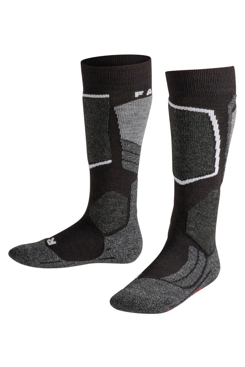 SK2 Intermediate Ski Socks, Main, color, Black-Mix