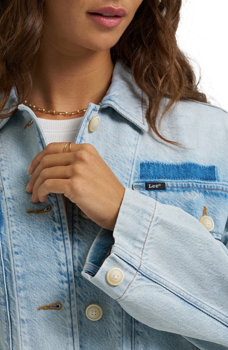 Lee Utility Overshirt, Alternate, color, Soften Up