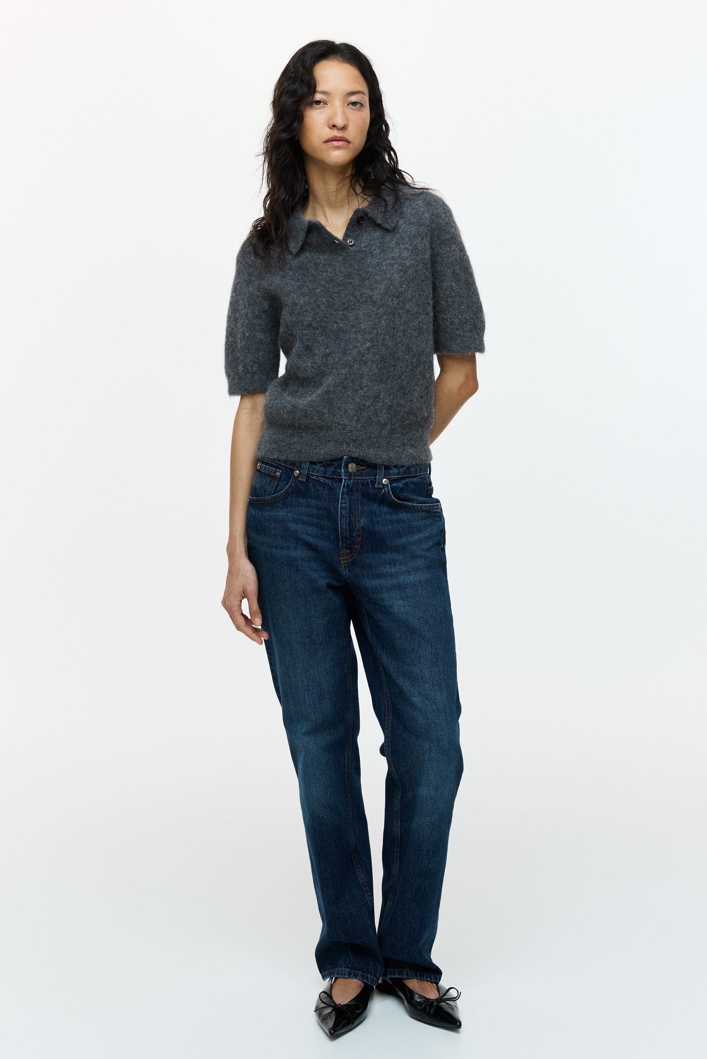 Alpaca-blend Polo Shirt - image 2