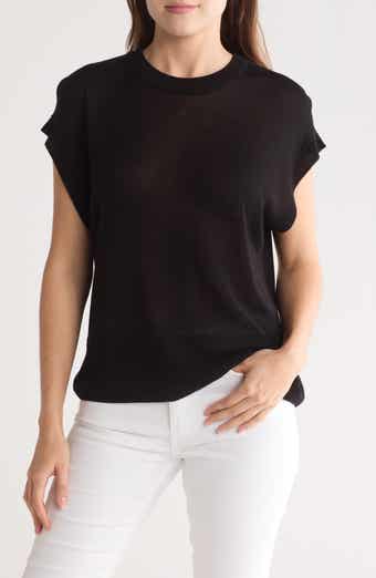 Halogen® Crewneck Rib Sweater Top