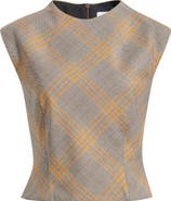 MANGO Melo Plaid Top