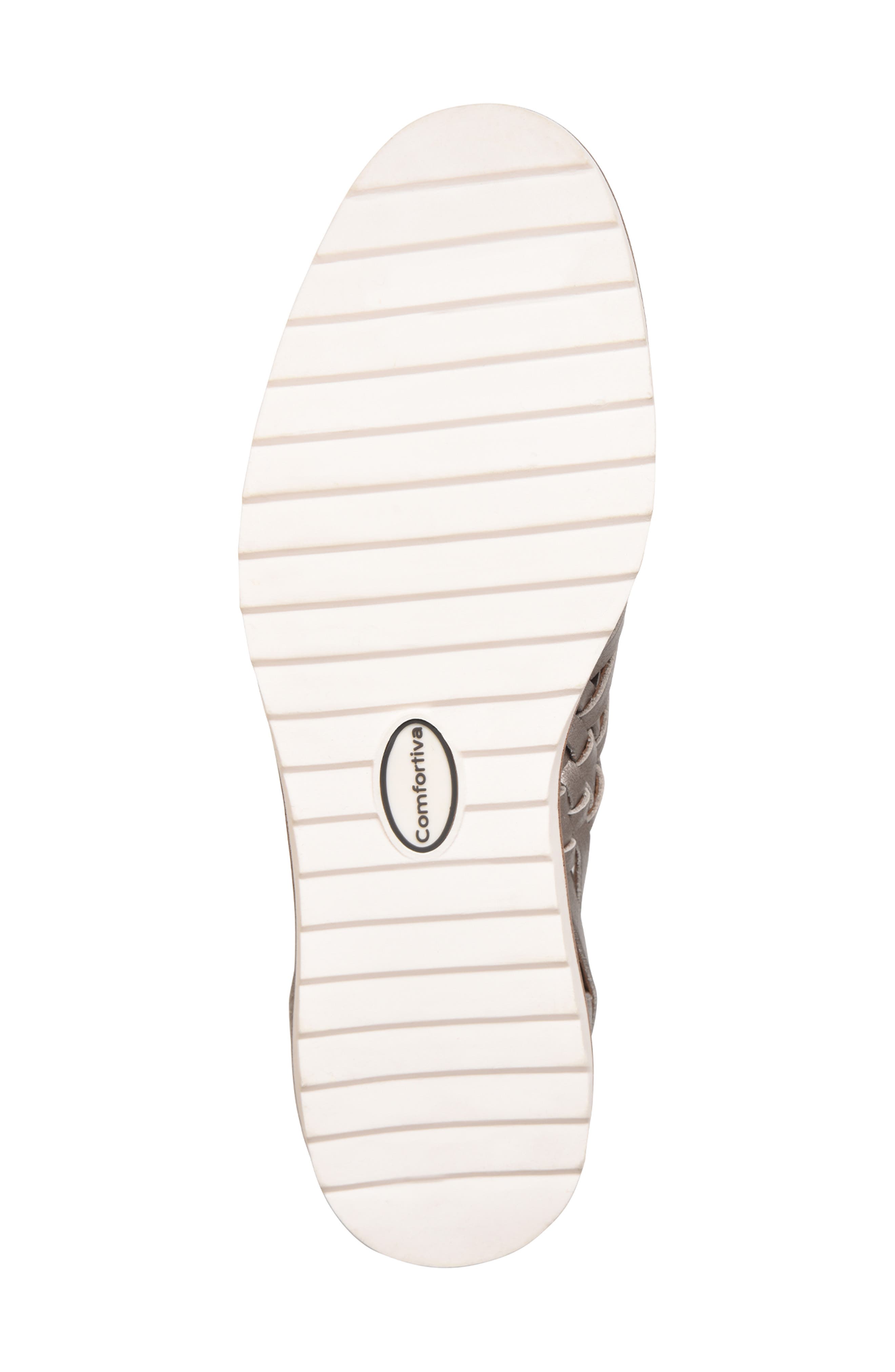 Comfortiva Ranier Huarache Flat, Alternate, color, Anthracite